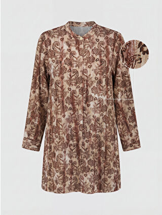 Açık Mürdüm Baskılı