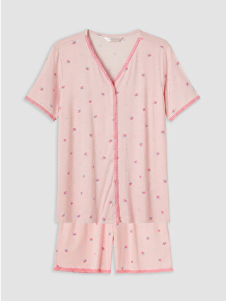 Pembe Baskılı