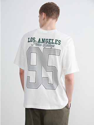 XSIDE Crew Neck Los Angeles Printed Jersey Men's T-Shirt