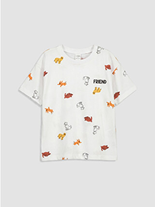 White Printed