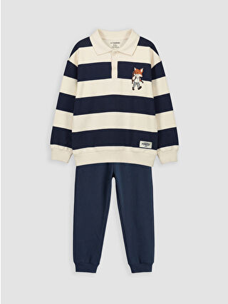 Koyu Lacivert Çizgili