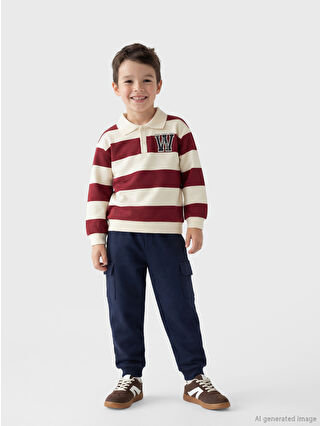 لون بوردو فاتح مخطط