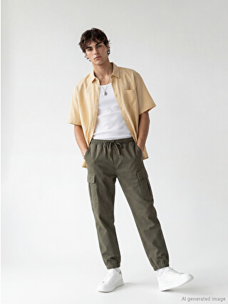 XSIDE Regular Fit Men's Cargo Pocket Jogger Trousers - S6OK35Z8