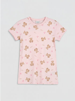 Açık Pembe Baskılı