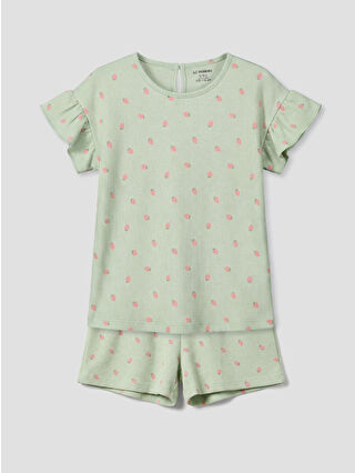 Açık Yeşil Baskılı