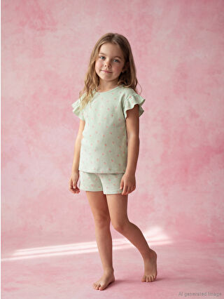 Açık Yeşil Baskılı