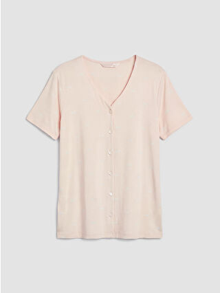 Açık Pembe Baskılı