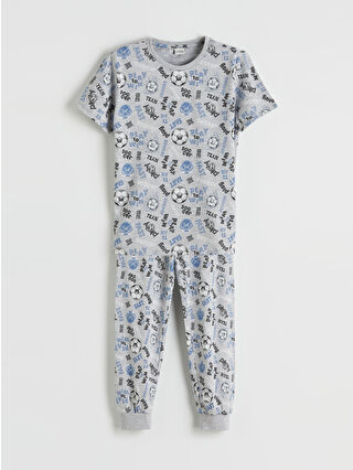 Gri Melanj Baskılı