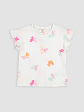 LCW Kids Butterfly Printed Girls' Set - S6A143Z1-LRA | LC Waikiki
