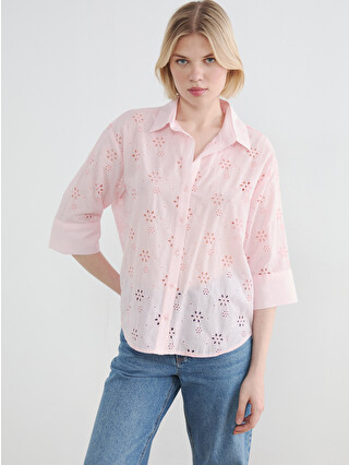 LCW Vision Oversize Women's Shirt - S6D223Z8-DRH | LC Waikiki