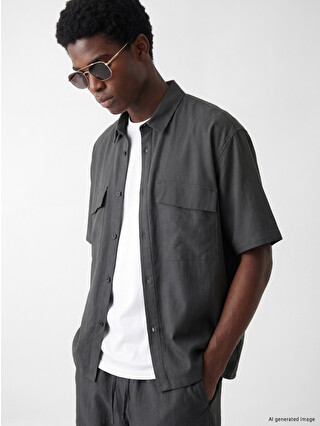 XSIDE Relax Fit Pocketed Men's Shirt - S6F592Z8-ZZ5 | LC Waikiki