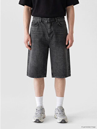 XSIDE Loose Fit Men's Denim Shorts - S6E699Z8-M0U | LC Waikiki