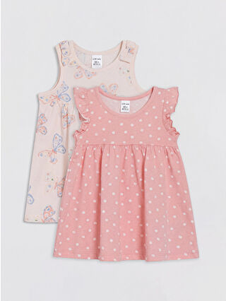 Uçuk Pembe Baskılı