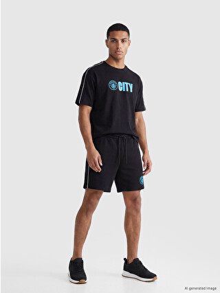XSIDE ACTIVE Bisiklet Yaka Manchester City Baskılı Erkek Spor