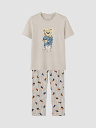 Beige Printed