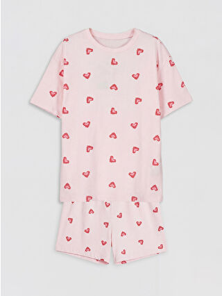 Açık Pembe Baskılı