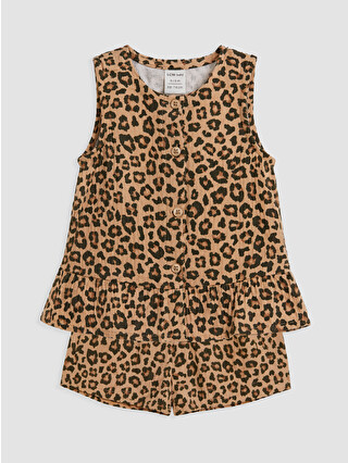 Dark Beige Printed