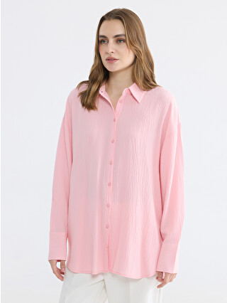 LCW EVERYDAY Textured Women's Shirt - S6R032Z8-5JE | LC Waikiki
