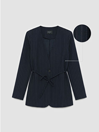 Lacivert Çizgili