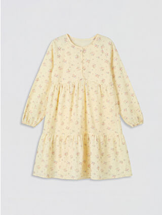 Açık Sarı Baskılı