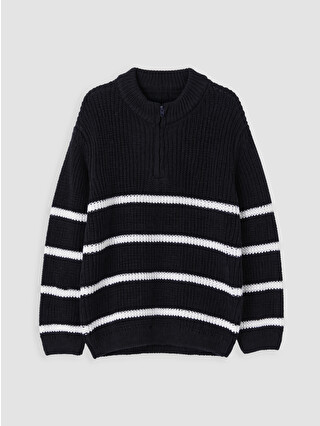 Dark Navy Striped