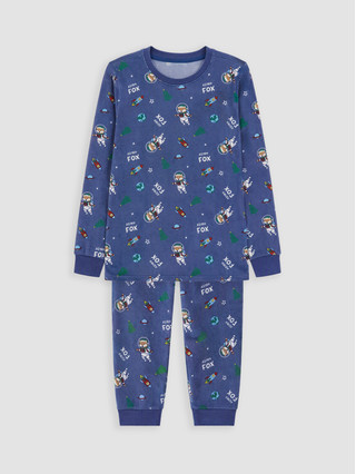 Bright Blue Printed