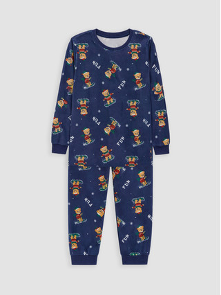 Navy Printed