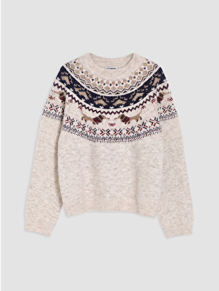 Ecru Jacquard