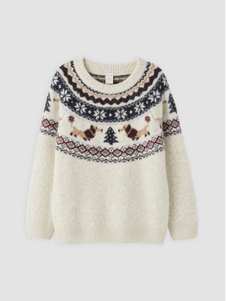 Ecru Jacquard