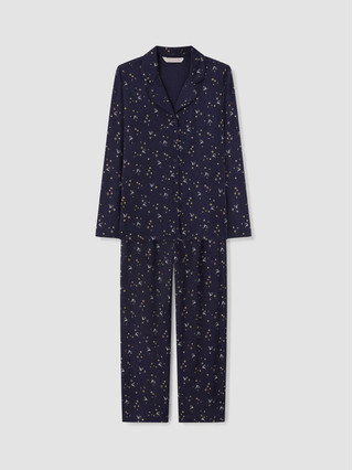 Navy Printed