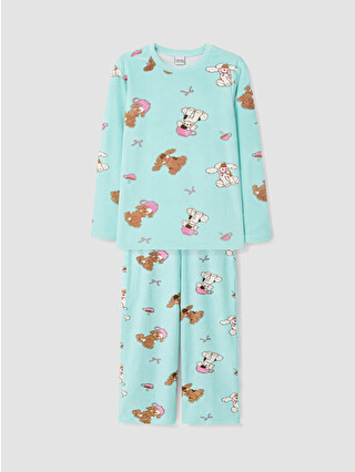 Aqua Green Printed