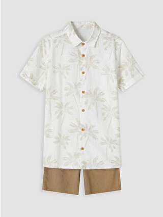 Light Khaki Printed