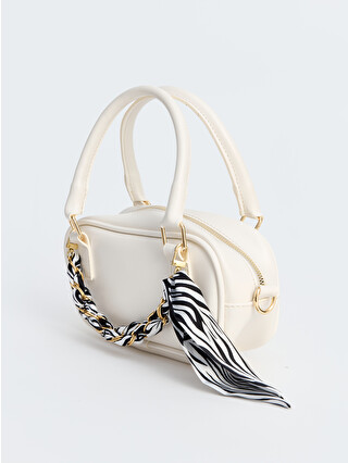 LCW ACCESSORIES Scarf And Chain Strap Women's Shoulder Bag