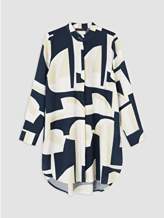 Navy Printed
