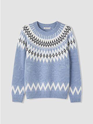 Blue Jacquard