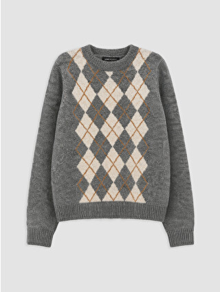 Grey Jacquard