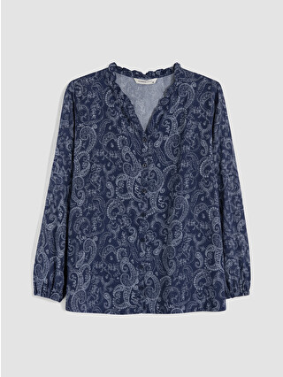 Navy Printed