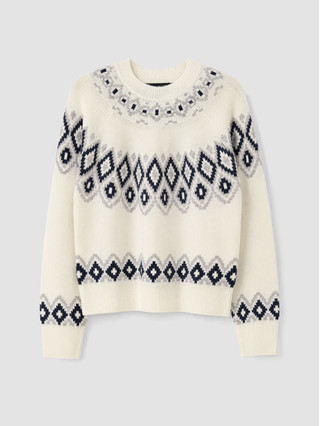 Ecru Jacquard