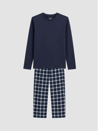 Navy Printed