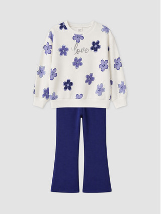 أزرق مطبوع
