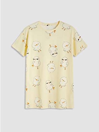 Light Yellow Printed