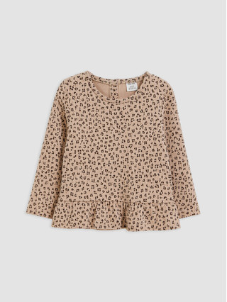 Dark Beige Printed