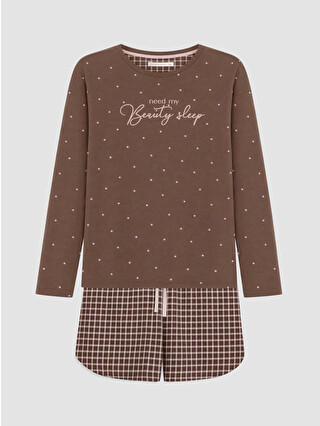 Brown Printed