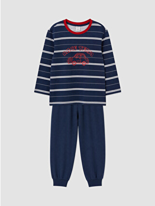 Navy Printed