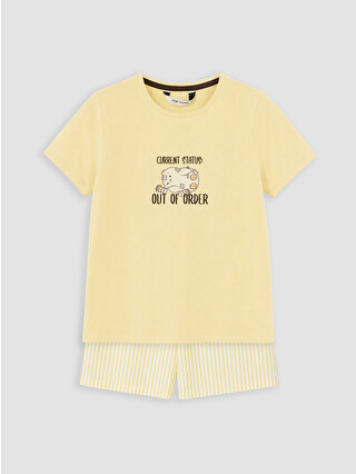 Yellow Printed