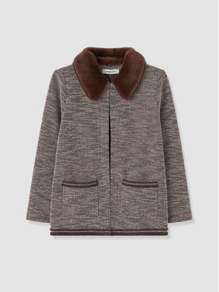 Brown Jacquard