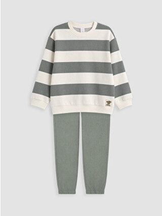 Light Beige Striped