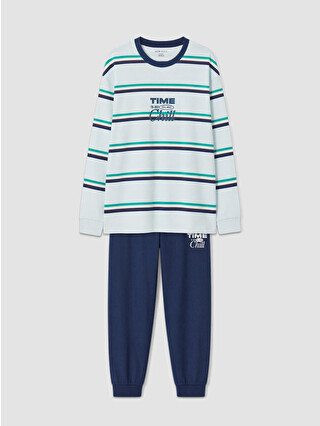 Pale Blue Printed