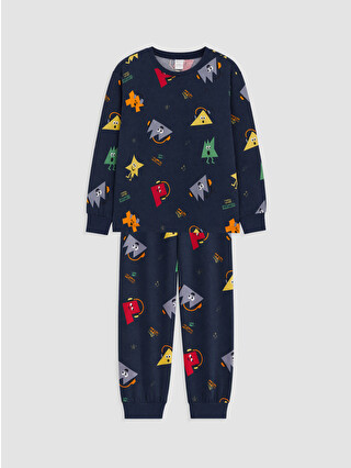 Navy Printed