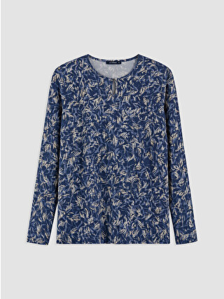 Navy Printed